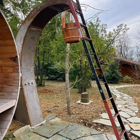 בקתה Charming With Private Pool Jacuzzi And Garden In *